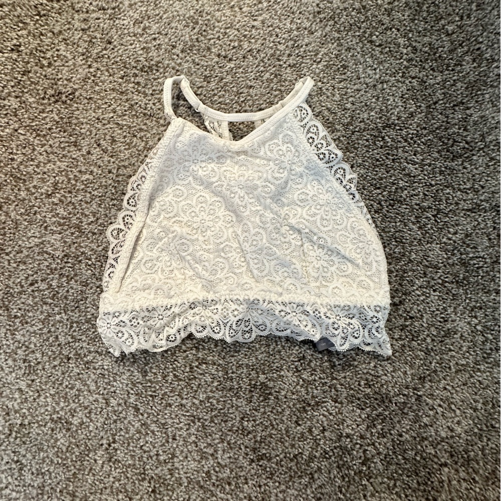 Aerie High Neck Lace Bralette